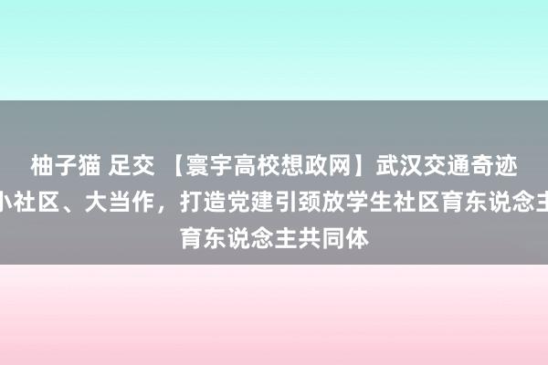 柚子猫 足交 【寰宇高校想政网】武汉交通奇迹学院：小社区、大当作，打造党建引颈放学生社区育东说念主共同体