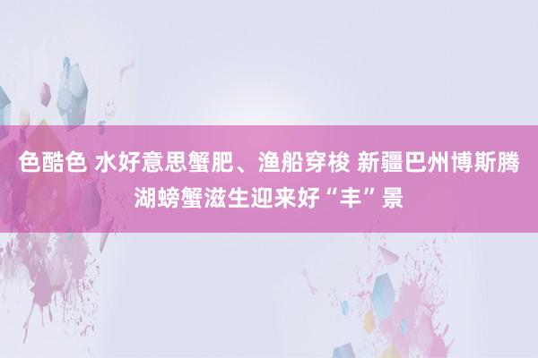 色酷色 水好意思蟹肥、渔船穿梭 新疆巴州博斯腾湖螃蟹滋生迎来好“丰”景